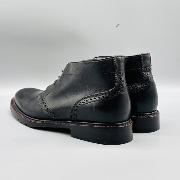 Ariat Boots Mens 8.5 Black Leather Two24 Chukka Ankle Brogue Lug Sole Lace Up main image 4